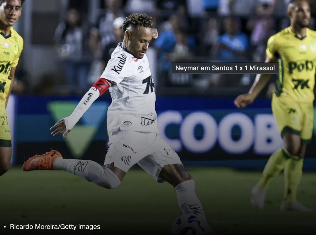 Neymar brilha, mas Santos tropeça e segue ameaçado no Brasileirão - Blog Mais
